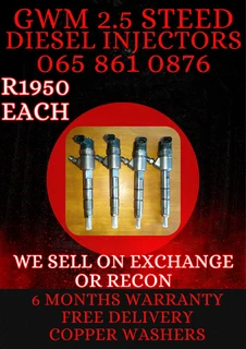 Gwm 2.5 Diesel Injectors For Sale On Exchange Or To  Recon With Warranty