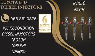 Toyota D4d Diesel Injectors For Sale Or To Recon