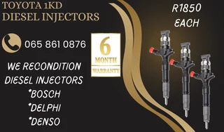Toyota 1kd Diesel Injectors For Sale On Exchange Or To Recon With Warranty