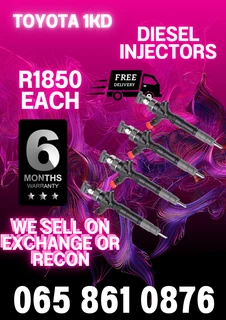 Toyota 1kd Diesel Injectors For Sale On Exchange With 6 Months Warranty