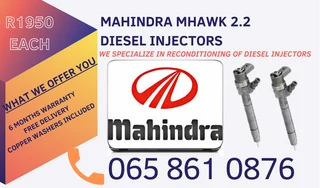 Mahindra Mhawk 2.2 Diesel Injectors For Sale We Sell On Exchange Or Recon