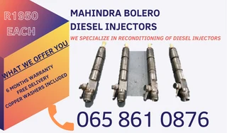 Mahindra Bolero Diesel Injectors For Sale On Exchange Or Recon 6 Months Warranty