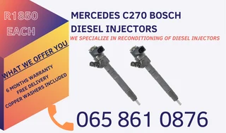 Mercedes C270 Diesel Injectors For Sale Or To Recon Free Delivery