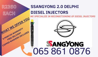 Ssangyong Diesel Injectors For Sale On Exchange Or To Recon