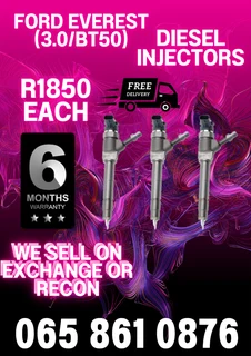 Ford Everest (3.0/bt50) Diesel Injectors For Sale On Exchange Or To Recon