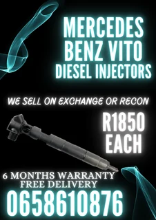 Mercedes Benz Vito Diesel Injectors For Sale On Exchange Or To Recon With Warranty