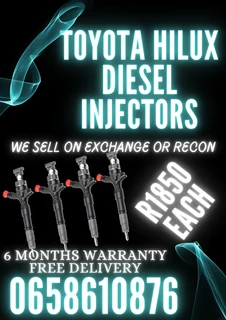 Toyota Hilux Diesel Injectors Fo Sale On Exchange Or To Recon