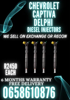 Chevrolet Captiva Diesel Injectors For Sale Or To Recon With Warranty