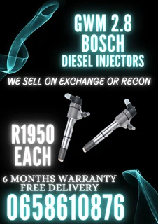Gwm 2.8 Diesel Injectors For Sale On Exchange Or To Recon With Warranty