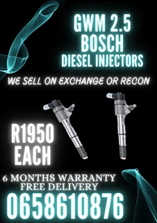 Gwm 2.5 Diesel Injectors For Sale On Exchange With 6 Months Warranty