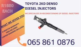 Toyota 2kd Diesel Injectors For Sale On Exchange Or To Recon