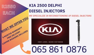 Kia 2500 Diesel Injectors For Sale