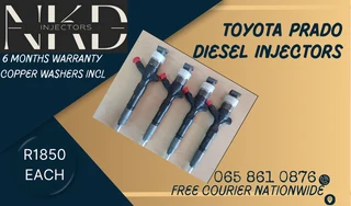 Toyota Prado Diesel Injectors For Sale.