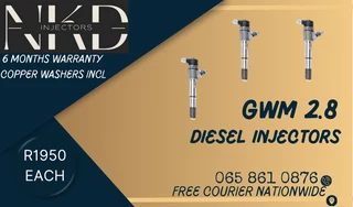 Gwm Diesel Injectors For Sale Or To Recon.