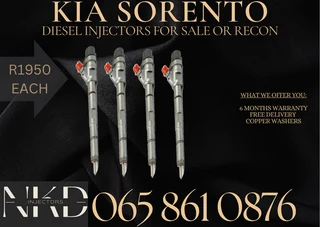 Kia Sorento diesel injectors for sale on exchange or to recon