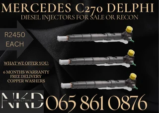 Mercedes C270 diesel injectors for sale on exchange - with a 6 months warranty