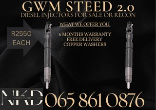 Gwm Steed Diesel Injectors For Sale On Exchange Or To Recon
