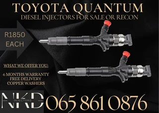 Toyota Quantum diesel injectors for sale or recon.