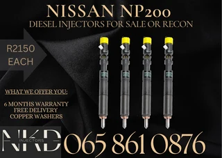 Nissan NP200 diesel injectors for sale - we sell on exchange or recon.