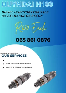 Hyundai H100 diesel injectors for sale on exchange or to recon