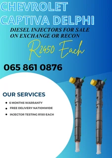 Chevrolet Captiva diesel injectors for sale on exchange we specialize in recon
