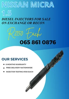 Nissan Micra diesel injectors for sale on exchange or to recon