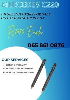 Mercedes C220 Diesel Injectors For Sale We Sell On Exchange Or Recon