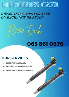 Mercedes C270 diesel injectors for sale on exchange or to recon