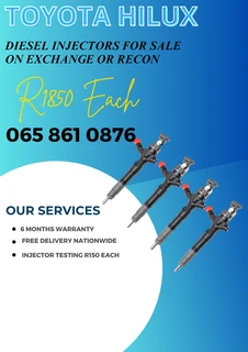 Toyota Hilux Diesel Injectors For Sale On Exchange Or To Recon