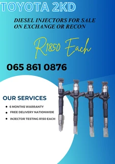 Toyota 2kd Diesel Injectors For Sale