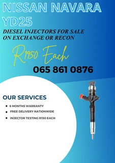 Nissan Navara Yd25 Diesel Injectors For Sale On Exchange Or To Recon