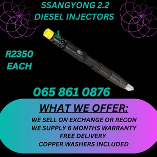 SsangYong diesel injectors for sale on exchange or to recon 6 months warranty and delivery