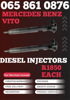 Mercedes Benz Vito Diesel Injectors For Sale On Exchange Or To Recon With Warranty