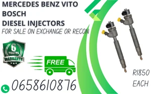 Mercedes Benz Vito Diesel Injectors For Sale Or To Recon