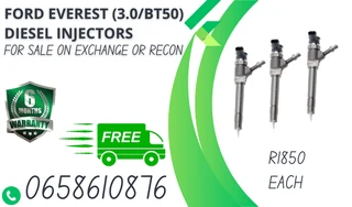 Ford Everest (3.0/bt50) Diesel Injectors For Sale On Exchange Or To Recon