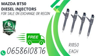 Mazda Bt50 Diesel Injectors For Sale On Exchange Or To Recon With Warranty