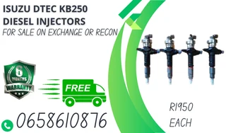 Isuzu Dtec Diesel Injectors For Sale On Exchange With 6 Months Warranty