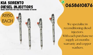 Kia Sorento Diesel Injectors For Sale On Exchange With 6 Months Warranty
