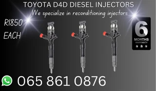 Toyota D4d Diesel Injectors For Sale Or Recon