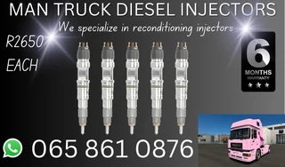 Man Truck Diesel Injectors For Sale Or Recon