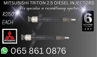 Mitsubiishi Triton 2.5 Diesel Injectors For Sale Or Recon With 6 Months Warranty