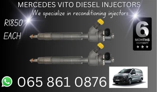 Mercedes Vito Diesel Injectors For Sale Or Recon With Warranty