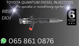 Toyota Quantum Diesell Injectors For Sale