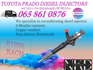 Toyota Prado Diesel Injectrors For Sale Or Recon