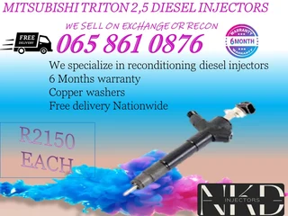 Mitsubishi Triton diesel injectors for sale on exchange or recon