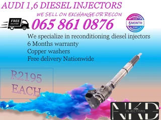 Audi 1.6 diesel injectors for sale on exchange or to recon