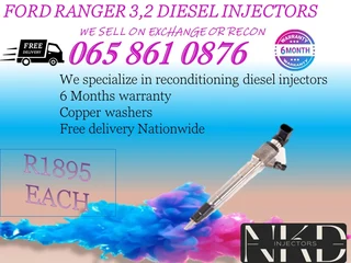 Ford Ranger 3.2 Diesel Injectors For Sale With 6 Months Warranty