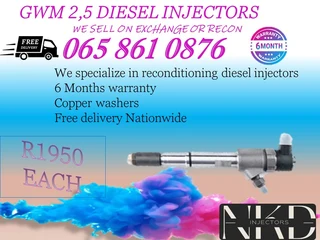 Gwm 2.5 Common Rail Injectors For Sale On Exchange Or Recon Available