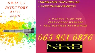 Gwm Diesel Injectors For Sale On Exchange Or To Recon
