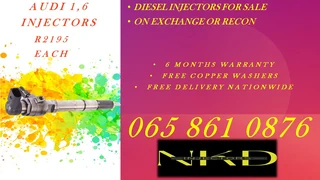 Audi 1.6 Diesel Injectors For Sale On Exchange Or To Recon
